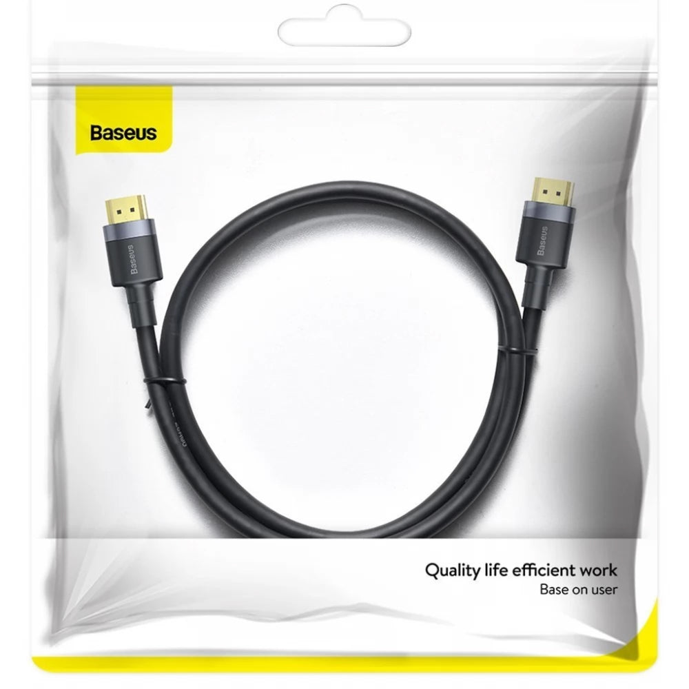 Καλώδιο Βίντεο Baseus Cafule, HDMI - HDMI, 4K, 2m, Μαύρο CADKLF-F01