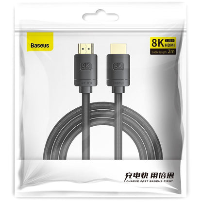 Καλώδιο Βίντεο Baseus High Definition, HDMI - HDMI, 8K, 2m, Μαύρο CAKGQ-K01