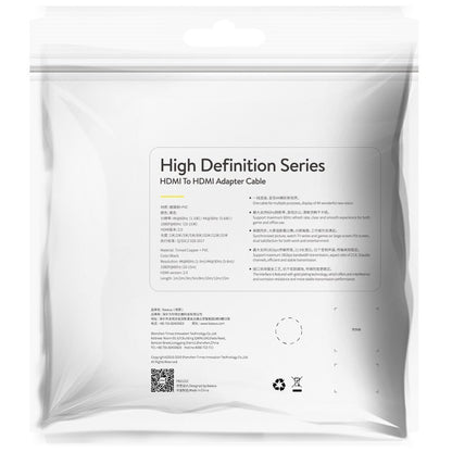 Καλώδιο Βίντεο Baseus High Definition, HDMI - HDMI, 8K, 1m, Μαύρο CAKGQ-J01