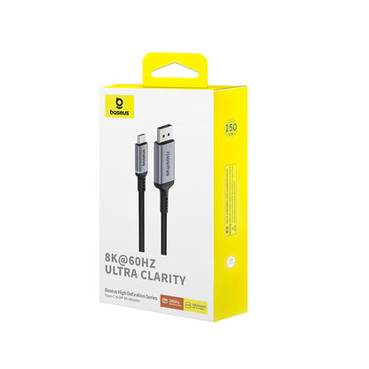 Καλώδιο ήχου και βίντεο USB-C - DisplayPort USB-C Baseus Ultra Clarity, 8K, 1,5m, μαύρο B006337070D111-00 