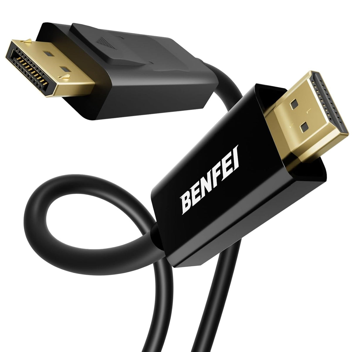 Καλώδιο Βίντεο Benfei, DisplayPort - HDMI, 4K, 1.8μ, Μαύρο