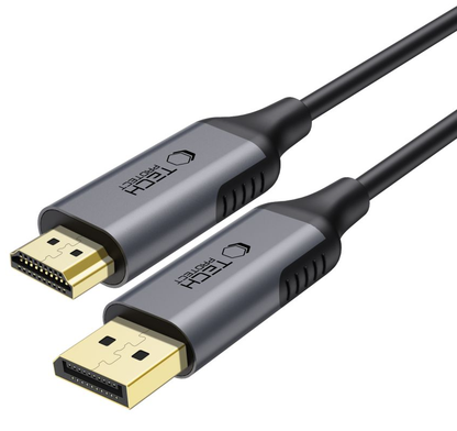 Καλώδιο Βίντεο Tech-Protect Ultraboost, DisplayPort - HDMI, 4K, 2μ, Μαύρο