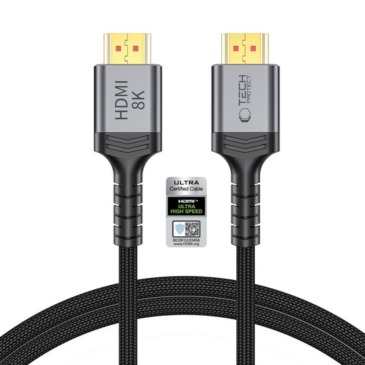 Καλώδιο Βίντεο Tech-Protect Ultraboost 2, HDMI - HDMI, 8K, 1μ, Μαύρο