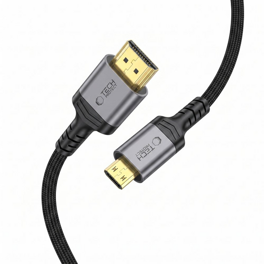 Καλώδιο Βίντεο Tech-Protect Ultraboost 2, miniHDMI - HDMI, 8K, 2μ, Μαύρο