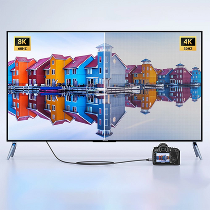 Καλώδιο Βίντεο UGREEN HD163, miniHDMI - HDMI, 8K, 2m, Γκρι