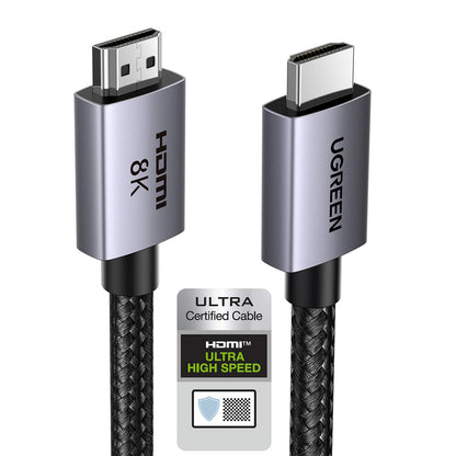 Καλώδιο Βίντεο UGREEN HD171, HDMI - HDMI, 8K, 1m, Μαύρο