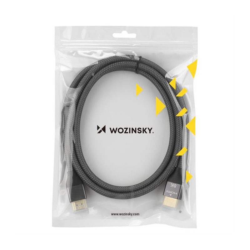 WZK Καλώδιο βίντεο Ultraboost, HDMI - HDMI, 8K, 3m, γκρι WHDMI-30 WHDMI-30 