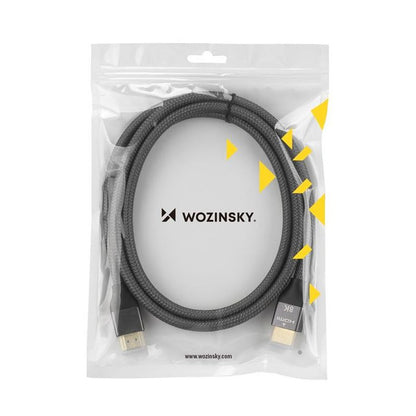 WZK Καλώδιο βίντεο Ultraboost, HDMI - HDMI, 8K, 3m, γκρι WHDMI-30 WHDMI-30 
