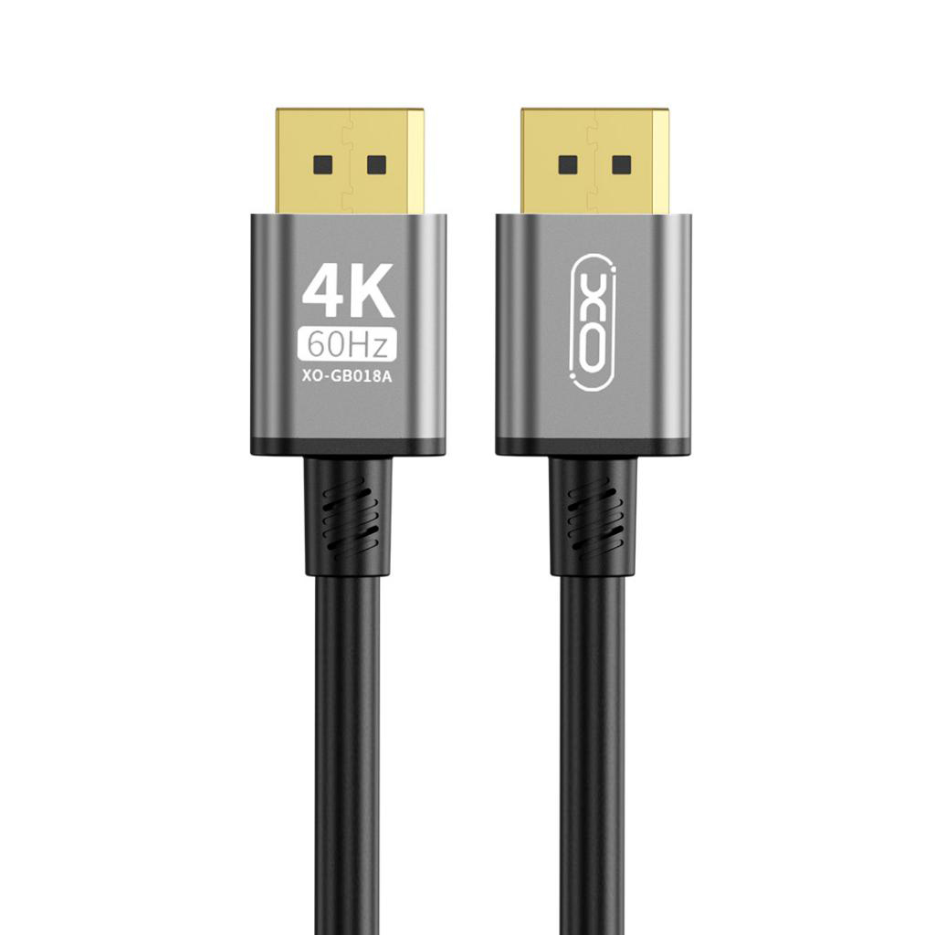 Καλώδιο Βίντεο XO Design GB018A, DisplayPort - DisplayPort, 4K, 3m, Μαύρο