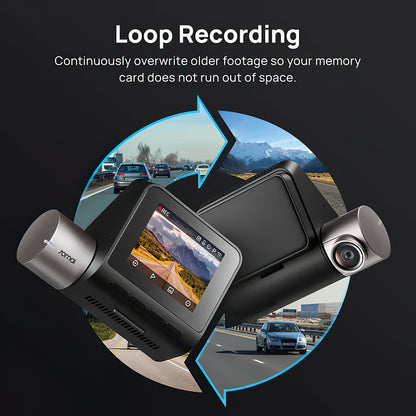 Κάμερα Αυτοκινήτου Εμπρός Πίσω 70mai Dash Cam A510, 3K, GPS, Wi-Fi, Οθόνη 2 ιντσών