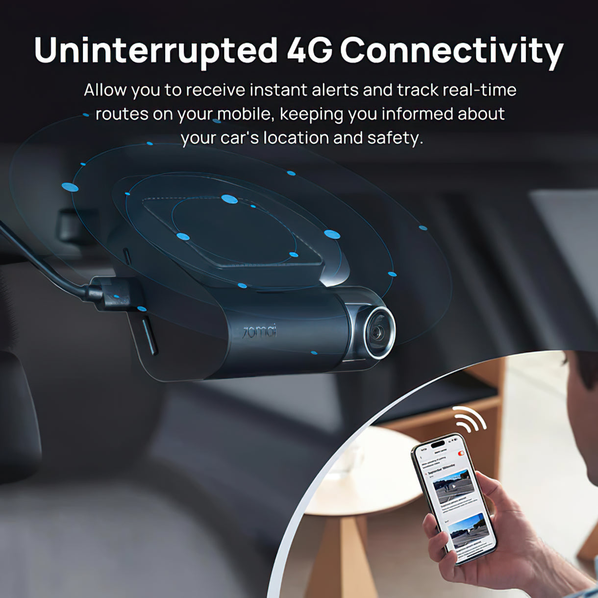 Κάμερα Αυτοκινήτου Εμπρός Πίσω 70mai Dash Cam A510, 3K, GPS, Wi-Fi, Οθόνη 2 ιντσών