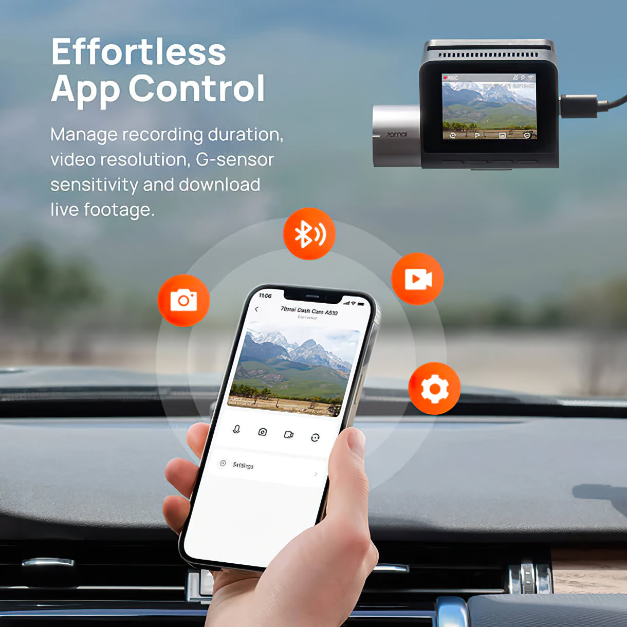 Κάμερα Αυτοκινήτου Εμπρός Πίσω 70mai Dash Cam A510, 3K, GPS, Wi-Fi, Οθόνη 2 ιντσών