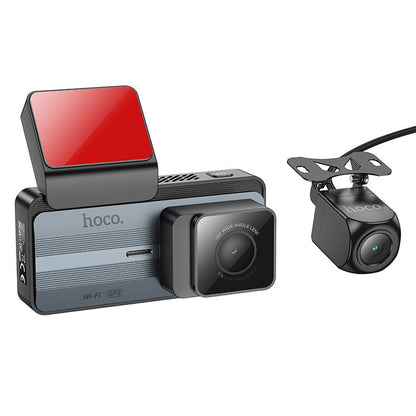 Κάμερα Αυτοκινήτου Μπροστά Πίσω HOCO DV12, 2K, Wi-Fi, GPS, Οθόνη 3.69 ιντσών