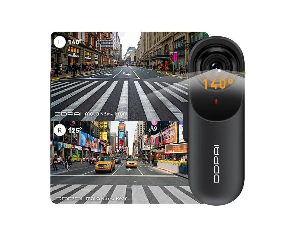 Κάμερα Αυτοκινήτου Εμπρός Πίσω DDPAI mola N3 Pro 2026, 1600P, Wi-Fi