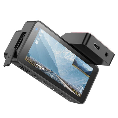 Κάμερα Αυτοκινήτου Μπροστά Πίσω HOCO DV12, 2K, Wi-Fi, GPS, Οθόνη 3.69 ιντσών
