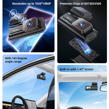 Κάμερα Αυτοκινήτου Yesido KM21, 1080P, Wi-Fi, Οθόνη 1.47 ιντσών