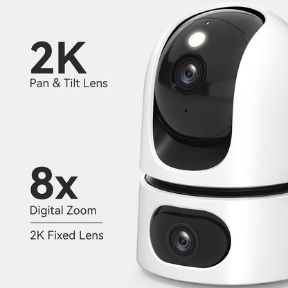 Κάμερα Παρακολούθησης Imou Ranger Dual, Wi-Fi, 2.8K + 2.8K, Εσωτερικού Χώρου IPC-S2XP-10M0WED