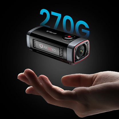 Αθλητική Κάμερα Akeeyo 710 Lite για Ποδήλατο / Μοτοσυκλέτα, 2K, Wi-Fi, Μαύρη