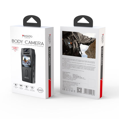 Κάμερα Αθλητική Yesido KM25, 1080P, Οθόνη 1.3 ιντσών, Μαύρη