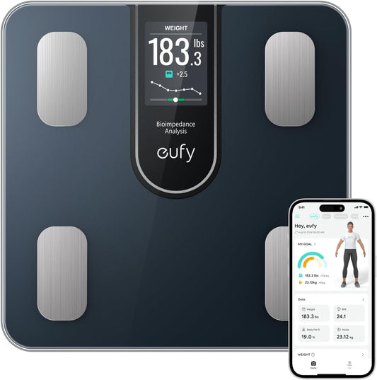 Ψηφιακή Ζυγαριά Eufy Smart Scale C20, Μαύρο T9130011