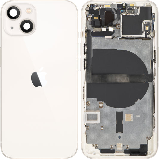 Κάλυμμα μπαταρίας Apple iPhone 13 mini, με μισή θήκη, λευκό (Starlight), Ανταλλαγή 