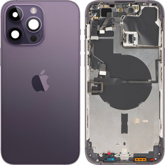 Κάλυμμα μπαταρίας Apple iPhone 14 Pro Max, με μισή θήκη, μωβ (βαθύ μωβ), Ανταλλαγή