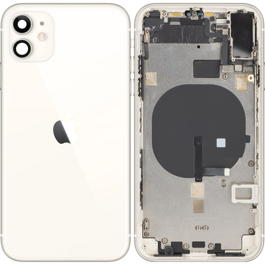 Κάλυμμα μπαταρίας Apple iPhone 11, με μισή θήκη, λευκό, Ανταλλαγή 