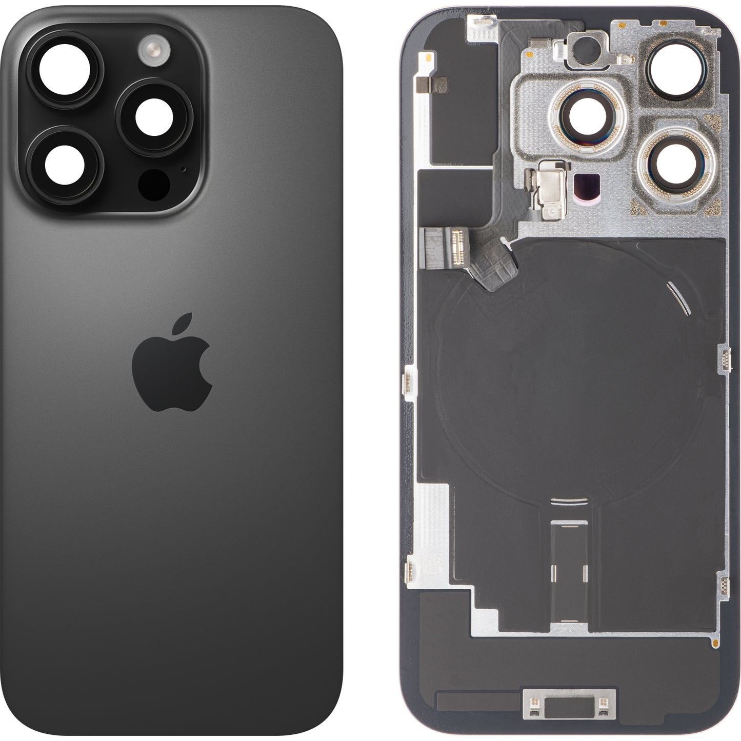 Καπάκι Μπαταρίας Apple iPhone 16 Pro, Μαύρο (Black Titanium), Swap