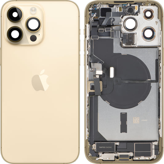 Κάλυμμα Μπαταρίας Apple iPhone 14 Pro Max, Με Μεσαίο Κέλυφος, Πλήρη Εξαρτήματα, Χρυσό, Swap