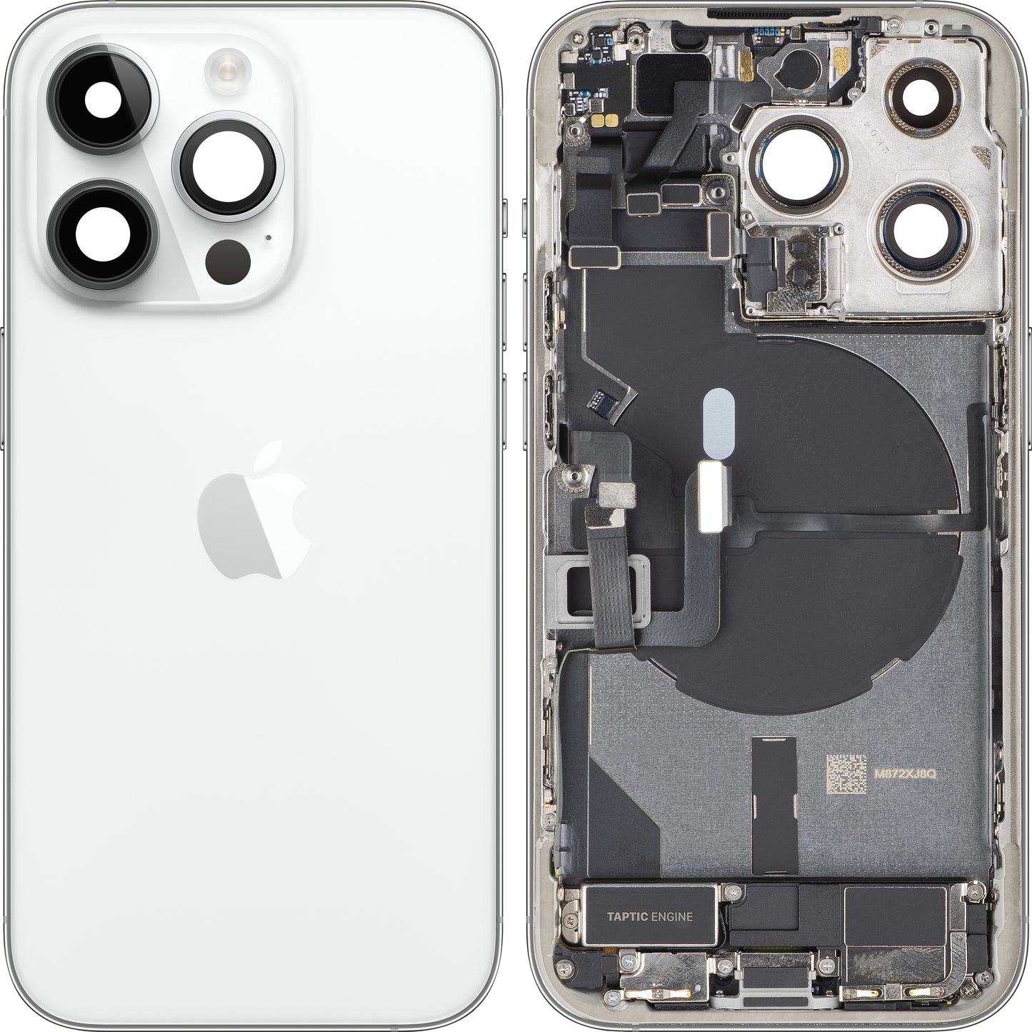 Κάλυμμα Μπαταρίας Apple iPhone 14 Pro, Με Μεσαίο Κέλυφος, Πλήρη Εξαρτήματα, Ασημί, Swap