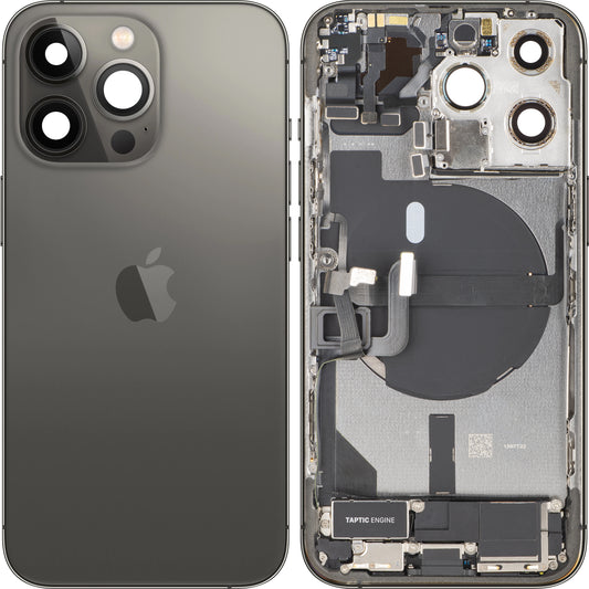 Κάλυμμα Μπαταρίας Apple iPhone 13 Pro, Με Μεσαίο Κέλυφος, Πλήρη Εξαρτήματα, Μαύρο (Graphite), Swap