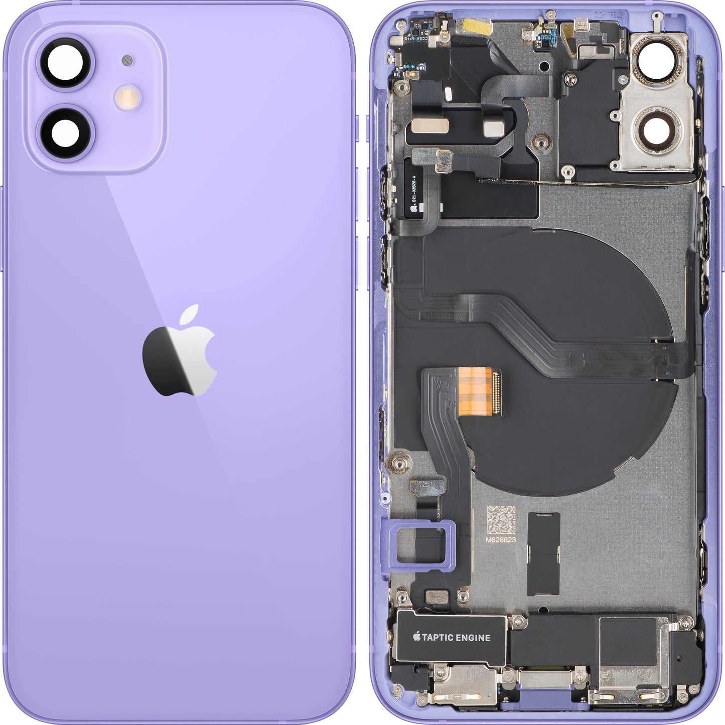 Κάλυμμα Μπαταρίας Apple iPhone 12, Με Μεσαίο Κέλυφος, Πλήρη Εξαρτήματα, Μωβ, Swap