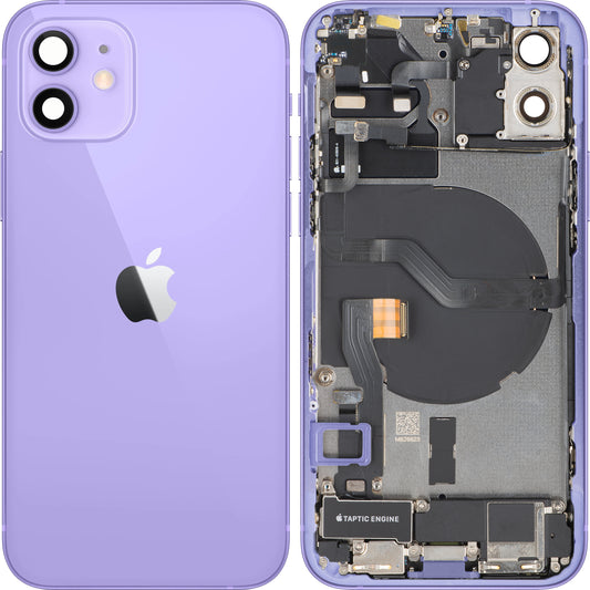 Κάλυμμα Μπαταρίας Apple iPhone 12, Με Μεσαίο Κέλυφος, Πλήρη Εξαρτήματα, Μωβ, Swap