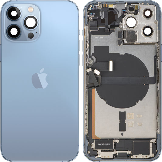 Κάλυμμα Μπαταρίας Apple iPhone 13 Pro Max, Με Μεσαίο Κέλυφος, Πλήρη Εξαρτήματα, Μπλε (Sierra Blue), Swap