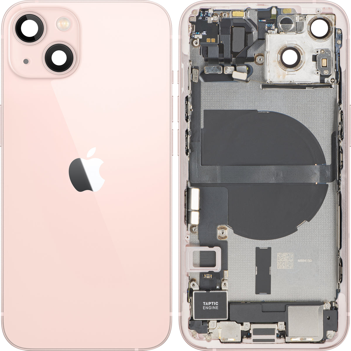 Καπάκι Μπαταρίας Apple iPhone 13, Με Μεσαίο Κέλυφος, Πλήρη Ανταλλακτικά, Ροζ, Premium Swap