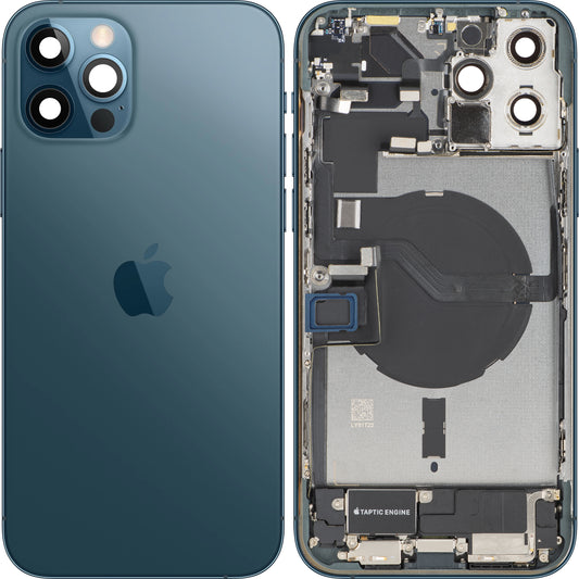 Κάλυμμα Μπαταρίας Apple iPhone 12 Pro, Με Μεσαίο Πλαίσιο, Πλήρη Εξαρτήματα, Μπλε (Pacific Blue), Swap