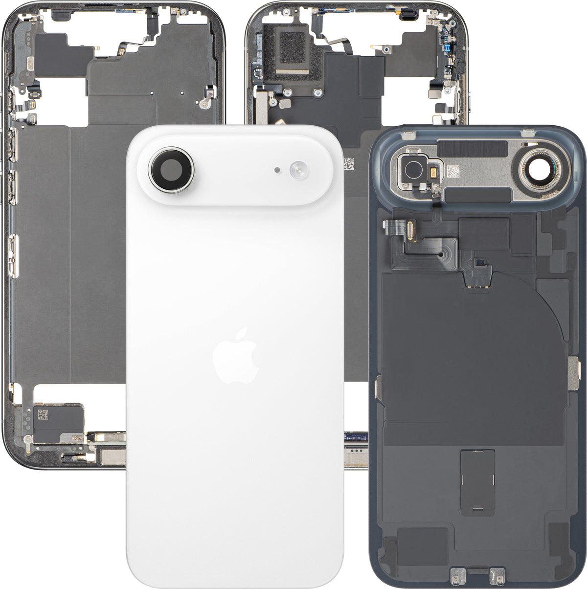 Πίσω Κάλυμμα Μπαταρίας Apple iPhone 17 Air, Με Μεσαίο Πλαίσιο, Πλήρη Ανταλλακτικά, Λευκό (Cloud White), Premium Ανταλλαγή