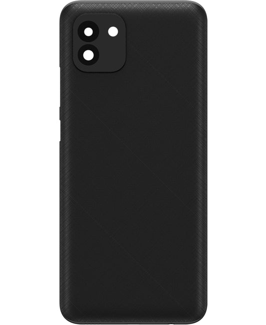 Καπάκι Μπαταρίας συμβατό με Samsung Galaxy A03 A035, Έκδοση F, Μαύρο