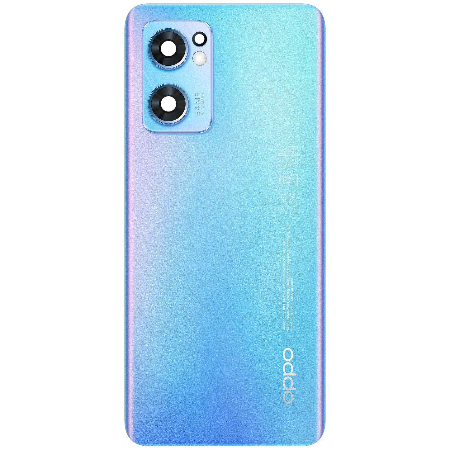 Κάλυμμα μπαταρίας Oppo Find X5 Lite / Reno7 5G, μπλε (Startrails Blue), Service Pack 4150029