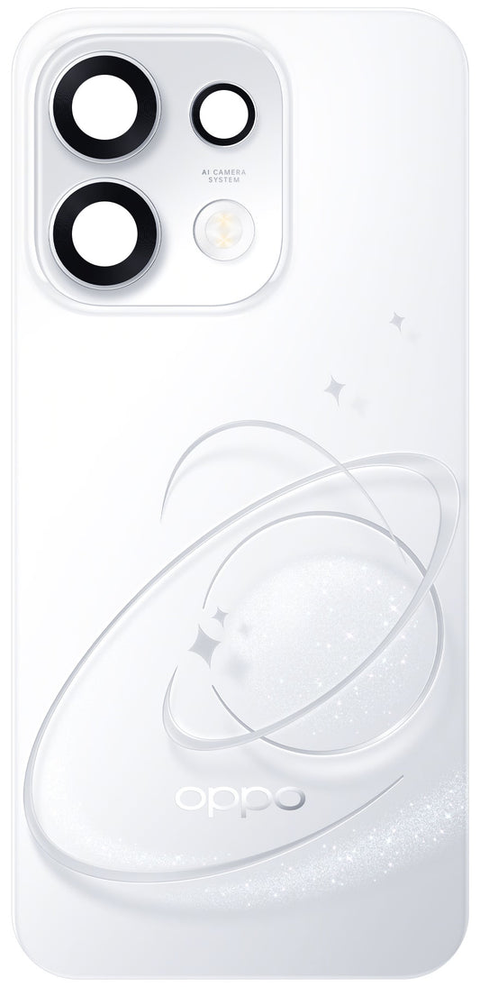 Καπάκι Μπαταρίας Oppo Reno16 F / Reno16 FS, Ασημί (Pop White), Service Pack 621033001109