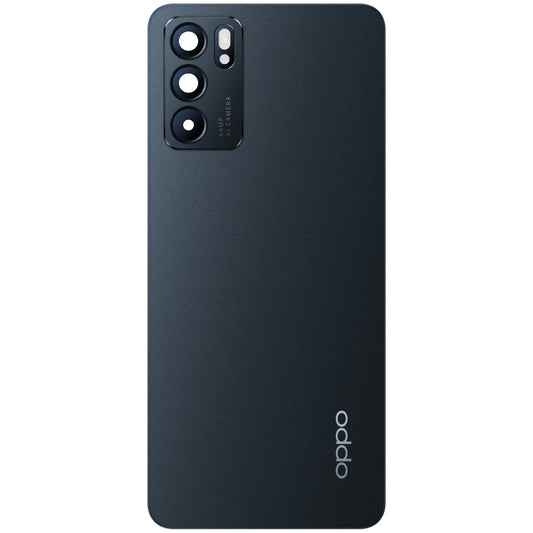 Καπάκι μπαταρίας Oppo Reno6 5G, Μαύρο (Stellar Black), Service Pack 4907797 