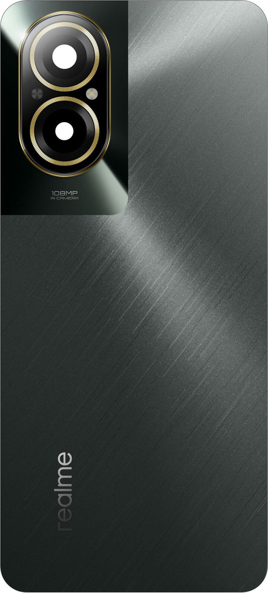 Κάλυμμα Μπαταρίας Realme C67 4G, Μαύρο (Black Rock), Service Pack 621033000167