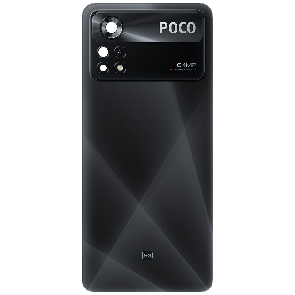 Κάλυμμα Μπαταρίας Xiaomi Poco X4 Pro 5G, Μαύρο (Laser Black), Service Pack 5600050K6P00