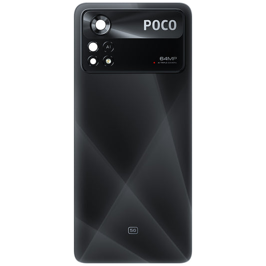 Κάλυμμα Μπαταρίας Xiaomi Poco X4 Pro 5G, Μαύρο (Laser Black), Service Pack 5600050K6P00
