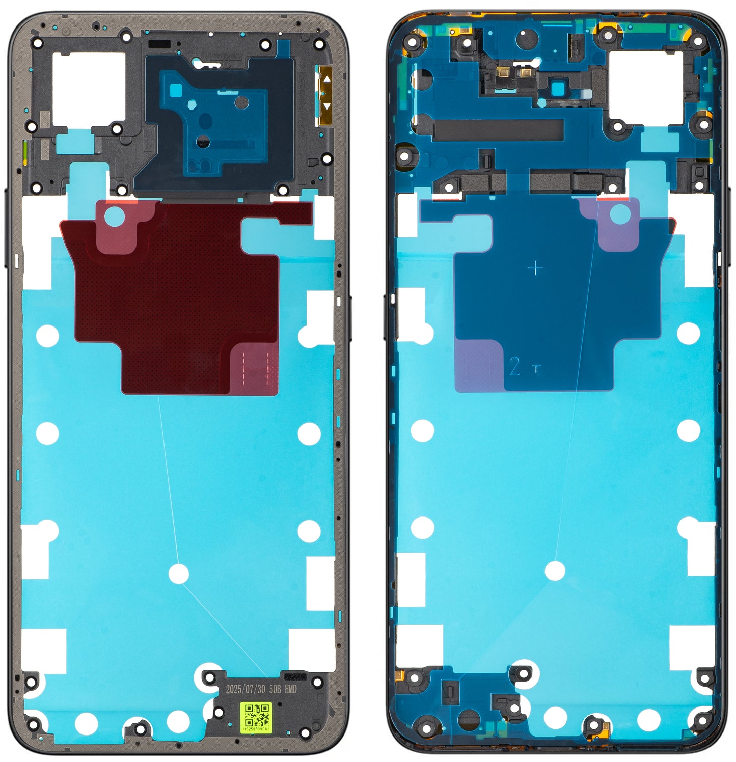 Θήκη Μέσης Honor X7d 4G / 400 Smart 4G, Μαύρο (Velvet Black), Service Pack 9707ACDP
