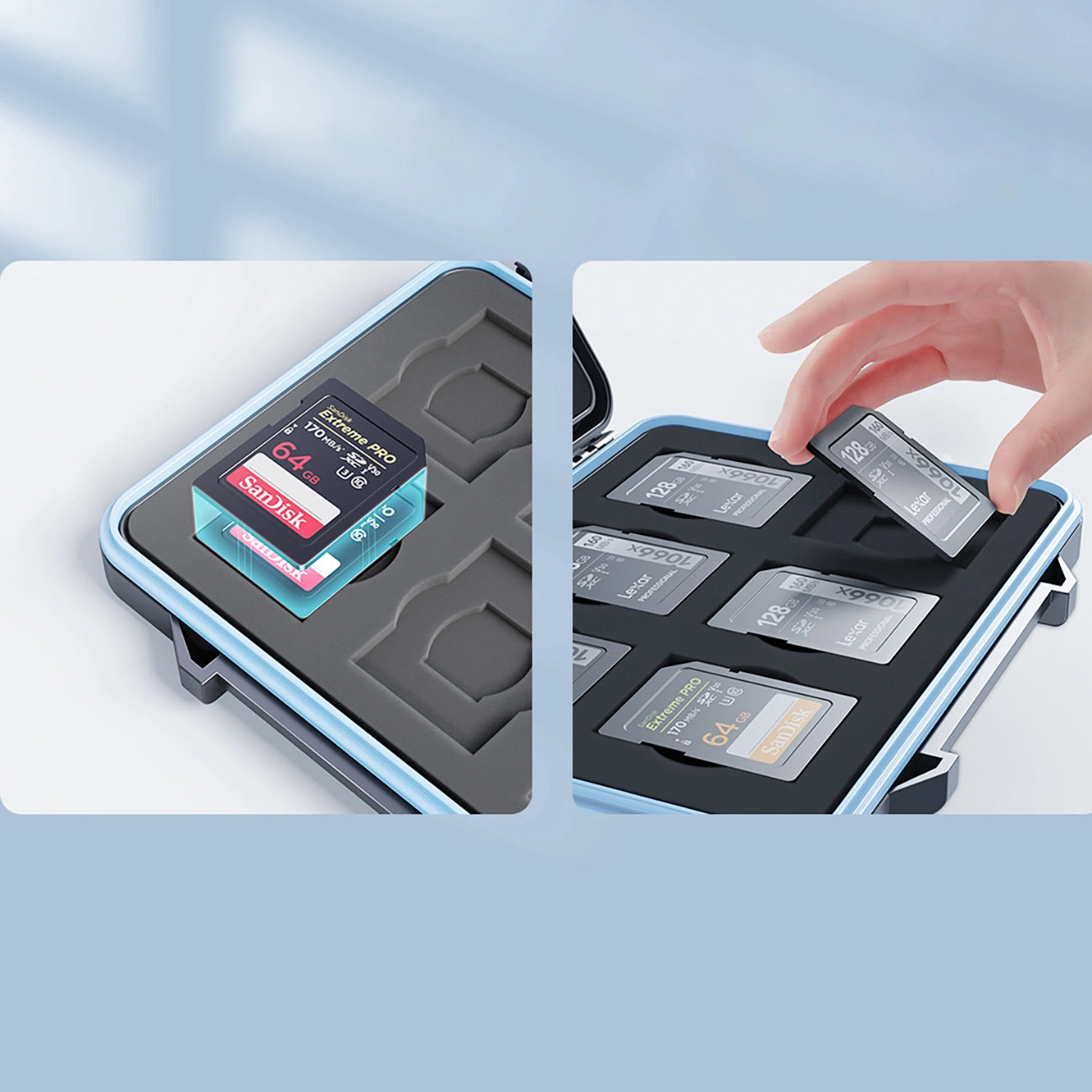 Θήκη Προστασίας Orico PHCD-3 για κάρτες μνήμης SD / microSD, Μαύρη