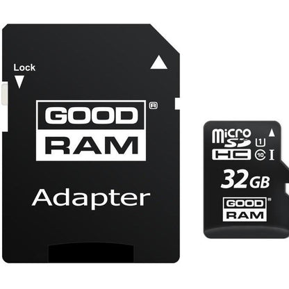 Κάρτα Μνήμης microSDHC GoodRam, 32Gb, Κατηγορία 10 / UHS-1 U1, Με Αντάπτορα