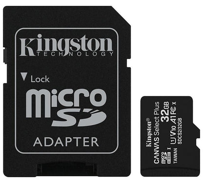 Κάρτα μνήμης microSDHC Kingston Canvas Select Plus Android A1, 32Gb, Class 10 / UHS-1 U1, με προσαρμογέα SDCS2/32GB