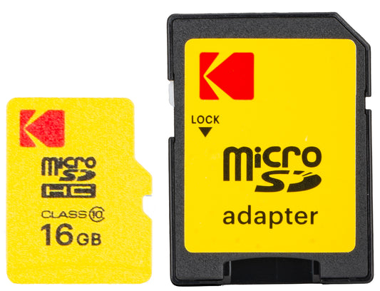 Κάρτα Μνήμης microSDHC Kodak Extra Performance, 16Gb, Κατηγορία 10, Με Αντάπτορα EKMSDM16GHC10CJ