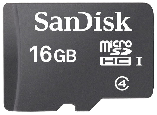 Κάρτα μνήμης SanDisk microSDHC, 16Gb, Class 4 SDSDQM-016G-B35 